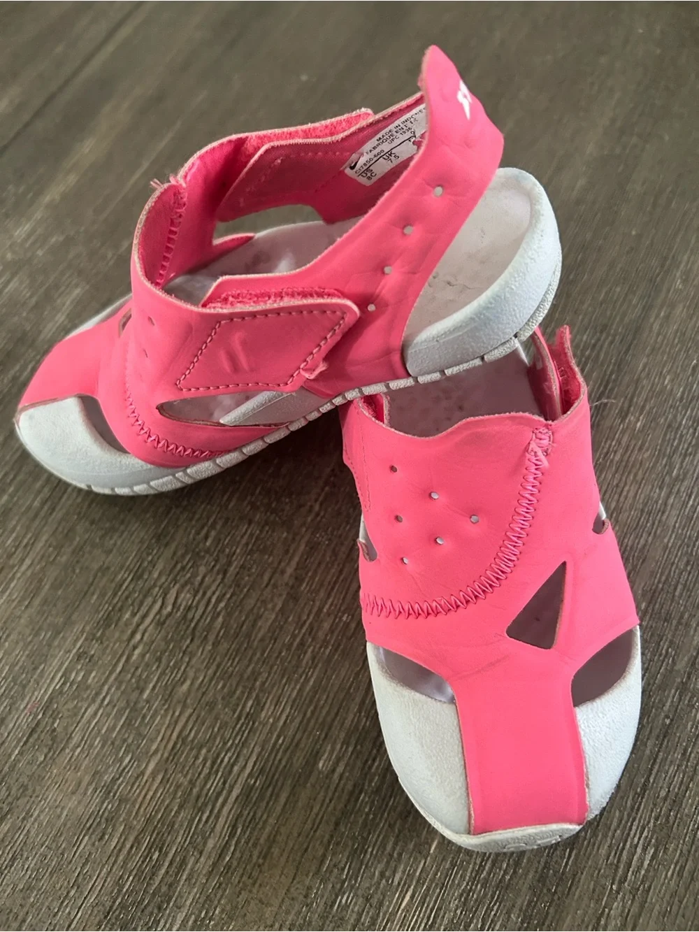 Air Jordan Sandals , Gently Used, Size 8 For Little Girls.